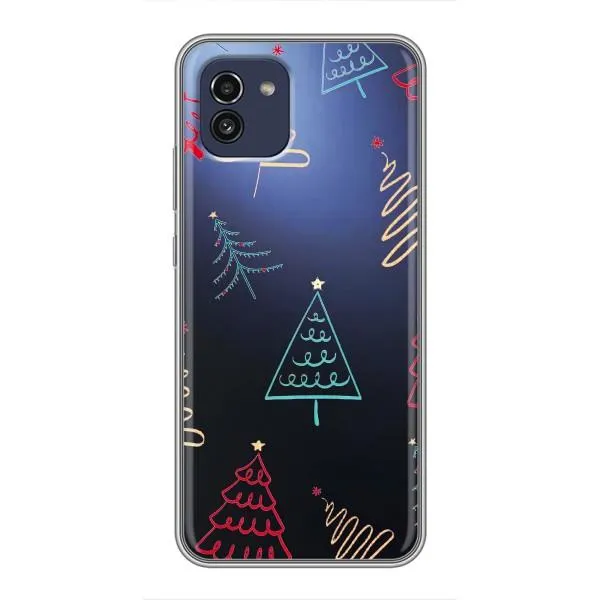 Чехол с принтом «Рождественские елки» для Samsung Galaxy A03 (A035)
