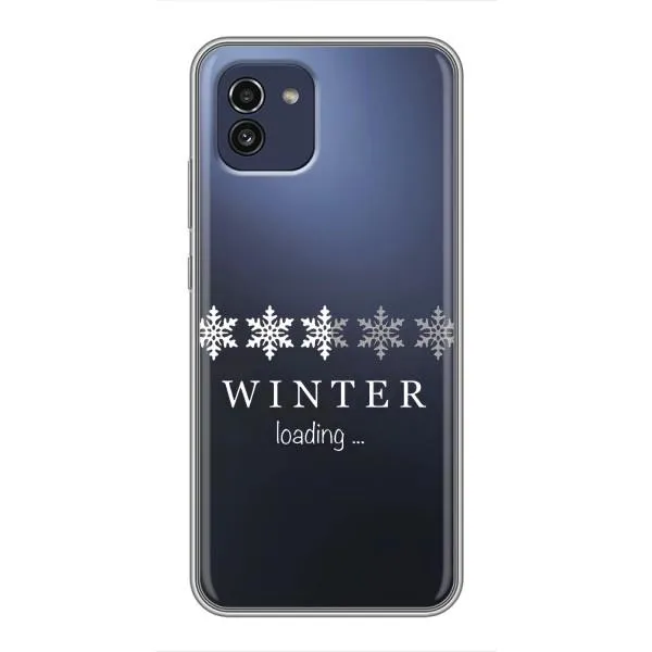 Чехол с принтом «Winter loading» для Samsung Galaxy A03 (A035)