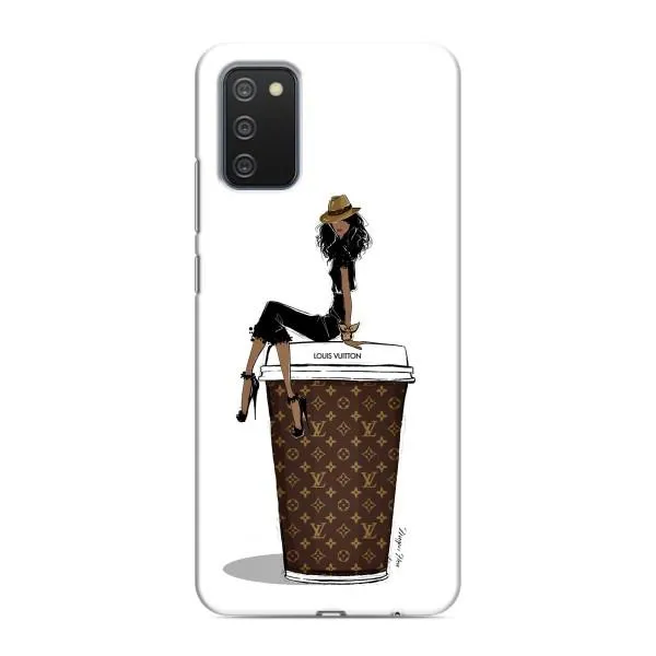 Чехол с принтом «кофе LOUIS VUITTON» для Samsung Galaxy A03s