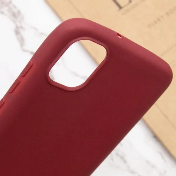 Силиконовый чехол Candy для Samsung Galaxy A04 — Бордовый — фото 5