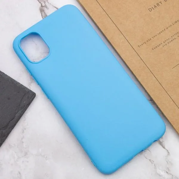 Силиконовый чехол Candy для Samsung Galaxy A04 — Голубой — фото 4 Силиконовый чехол Candy для Samsung Galaxy A04 — Голубой — фото 4