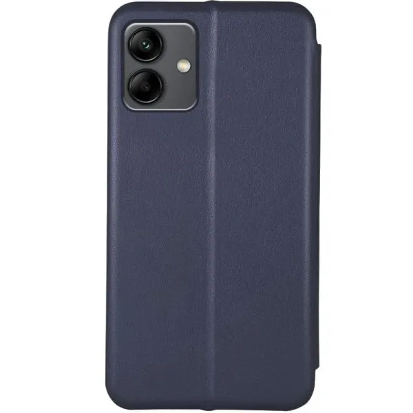 Кожаный чехол-книжка Classy для Samsung Galaxy A04 — Темно-синий — фото 2