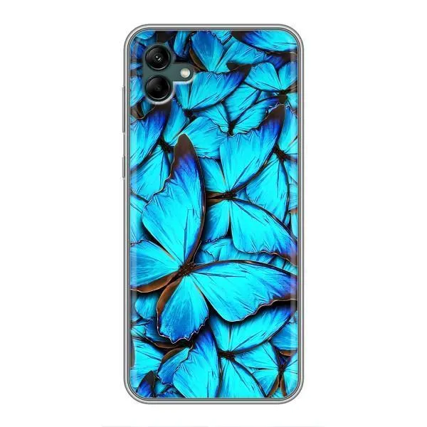 Чехол с принтом «Синие бабочки» для Samsung Galaxy A04 Чехол с принтом «Синие бабочки» для Samsung Galaxy A04