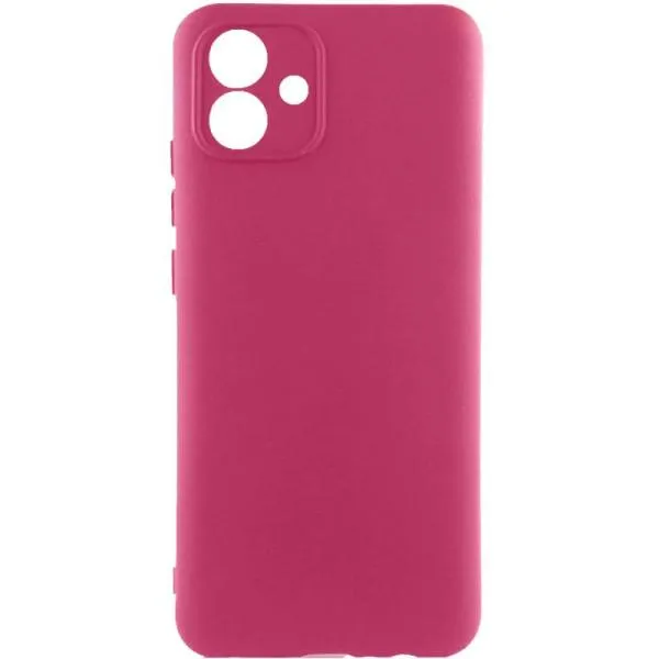 Чохол TPU GETMAN Liquid Silk Full Camera для Samsung Galaxy A04e — Бордовий