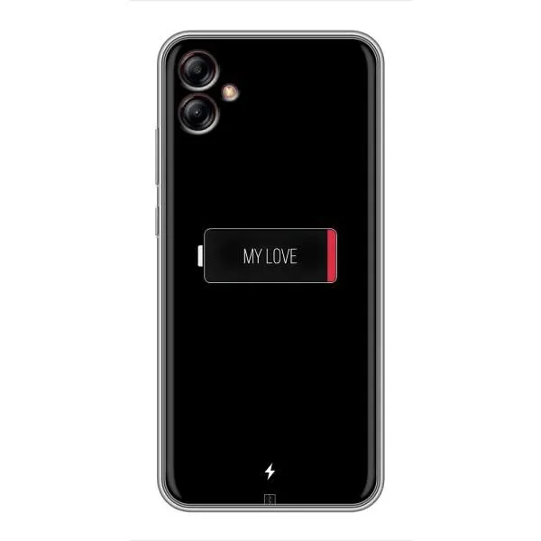 Чохол з принтом «Love battery» для Samsung Galaxy A04e (A042)