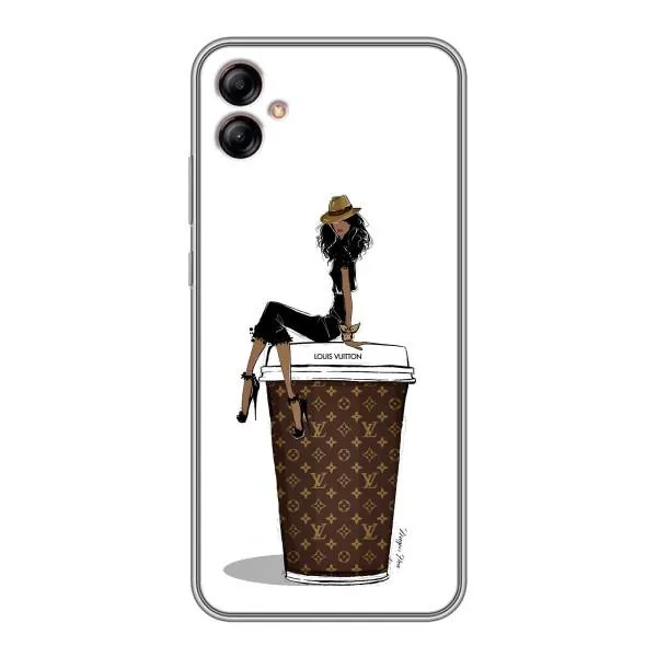 Чехол с принтом «кофе LOUIS VUITTON» для Samsung Galaxy A04e (A042)