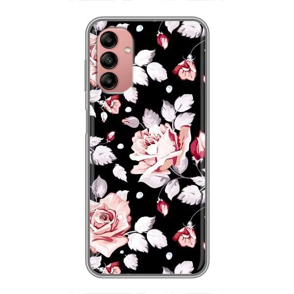 Чохол з принтом «Квіти на чорному» для Samsung Galaxy A04s