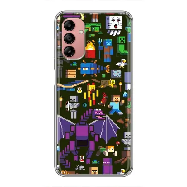 Чохол з принтом «Колаж Майнкрафт» для Samsung Galaxy A04s Чохол з принтом «Колаж Майнкрафт» для Samsung Galaxy A04s