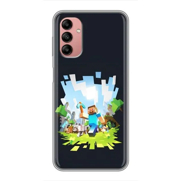 Чохол з принтом «персонажі Minecraft» для Samsung Galaxy A04s Чохол з принтом «персонажі Minecraft» для Samsung Galaxy A04s