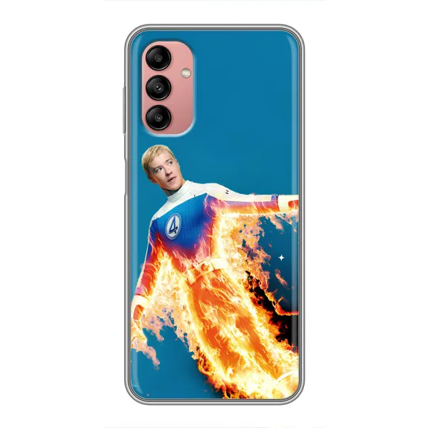 Чохол з принтом «Людина-факел у вогні» для Samsung Galaxy A04s