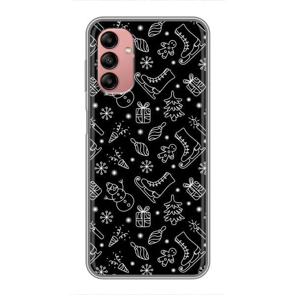 Чехол с принтом «Новогодний фон» для Samsung Galaxy A04s