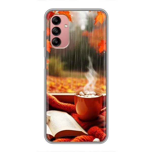 Чохол з принтом «Кава і дощ» для Samsung Galaxy A04s