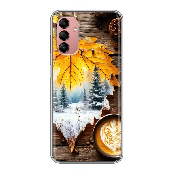 Чохол з принтом «Осінньо-зимова кава» для Samsung Galaxy A04s