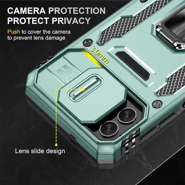 Ударостійкий чохол Camshield Army Ring для Samsung Galaxy A05 — Зелений — фото 4