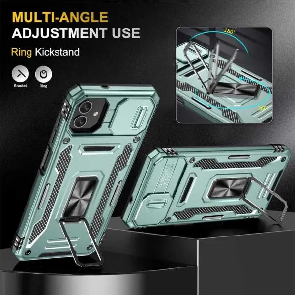 Ударостійкий чохол Camshield Army Ring для Samsung Galaxy A05 — Зелений — фото 5