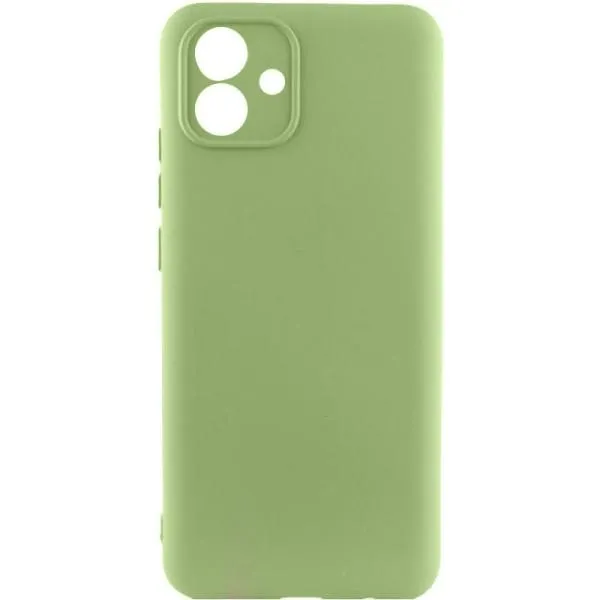Чехол TPU GETMAN Liquid Silk Full Camera для Samsung Galaxy A05 — Зеленый — фото 1