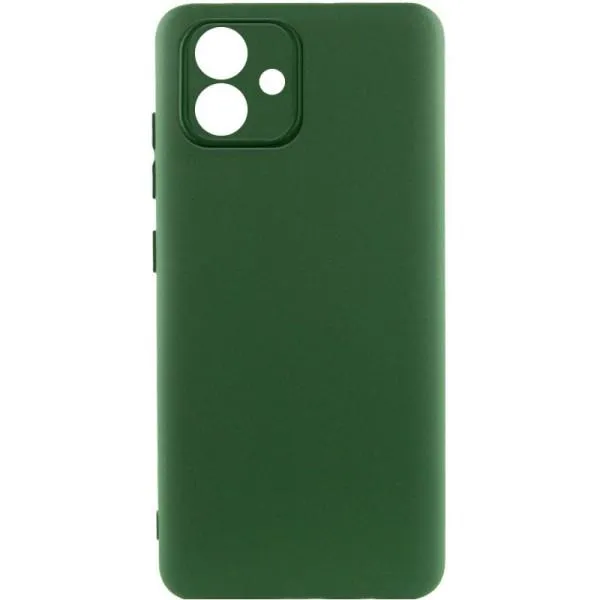 Чехол TPU GETMAN Liquid Silk Full Camera для Samsung Galaxy A05 — Зеленый — фото 2