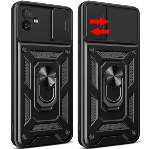 Чохол Ummi Camshield Serge Ring для Samsung Galaxy A05 — Чорний — фото 2