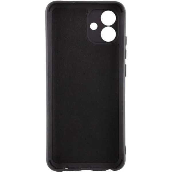 Чехол TPU GETMAN Liquid Silk Full Camera для Samsung Galaxy A05 — Черный — фото 3