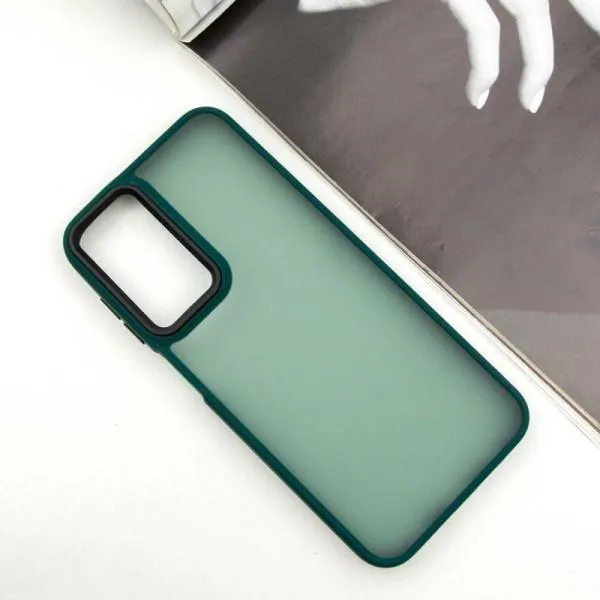 Чехол TPU+PC Lyon Frosted для Samsung Galaxy A05s — Зеленый — фото 2