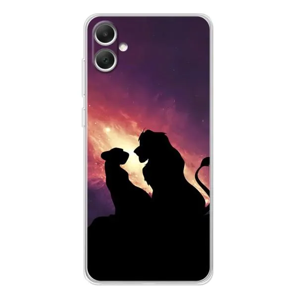 Чехол с принтом «Силуэт Симба и Налу» для Samsung Galaxy A06