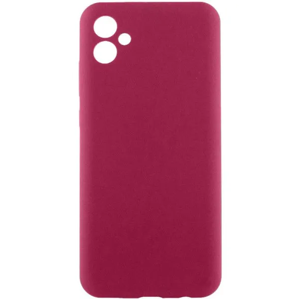 Чохол Silicone Cover Ummi Lakshmi Full Camera (AA) для Samsung Galaxy A07 — Бордовий