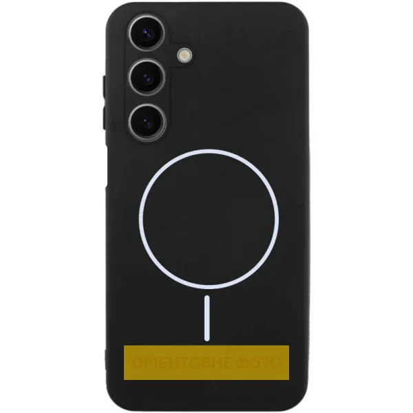 Чехол Silicone Cover Lakshmi Full Camera (AA) with Magnetic Fit для Samsung Galaxy A07 — Черный Чехол Silicone Cover Lakshmi Full Camera (AA) with Magnetic Fit для Samsung Galaxy A07 — Черный