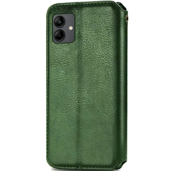Шкіряний чохол-книжка GETMAN Cubic (PU) для Samsung Galaxy A08 / A07 4G / A07s — Зелений — фото 4