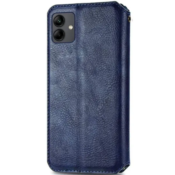 Шкіряний чохол-книжка GETMAN Cubic (PU) для Samsung Galaxy A08 / A07 4G / A07s — Синій — фото 3