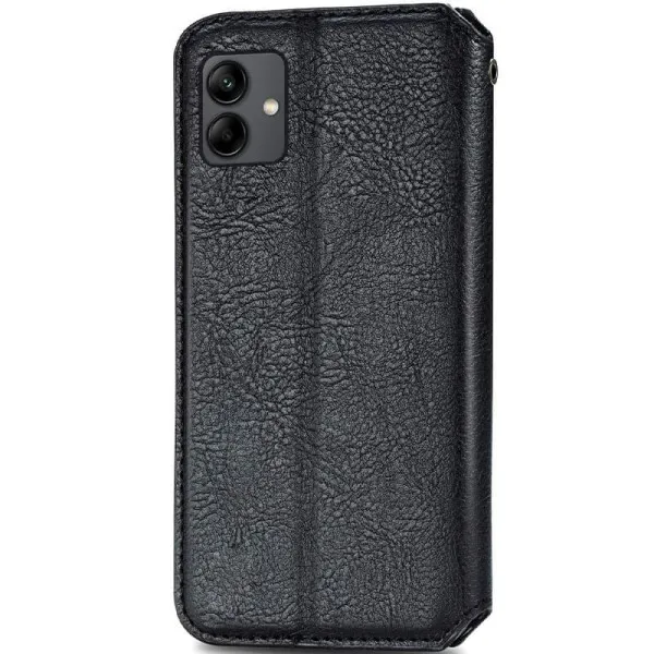 Шкіряний чохол-книжка GETMAN Cubic (PU) для Samsung Galaxy A08 / A07 4G / A07s — Чорний — фото 3