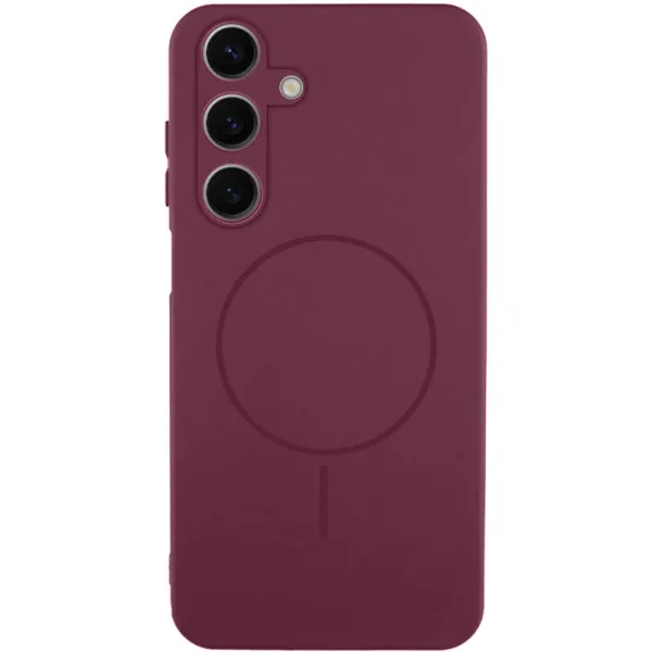 Чехол Silicone Cover Lakshmi Full Camera (AA) with Magnetic Fit для Samsung Galaxy A07 — Бордовый Чехол Silicone Cover Lakshmi Full Camera (AA) with Magnetic Fit для Samsung Galaxy A07 — Бордовый