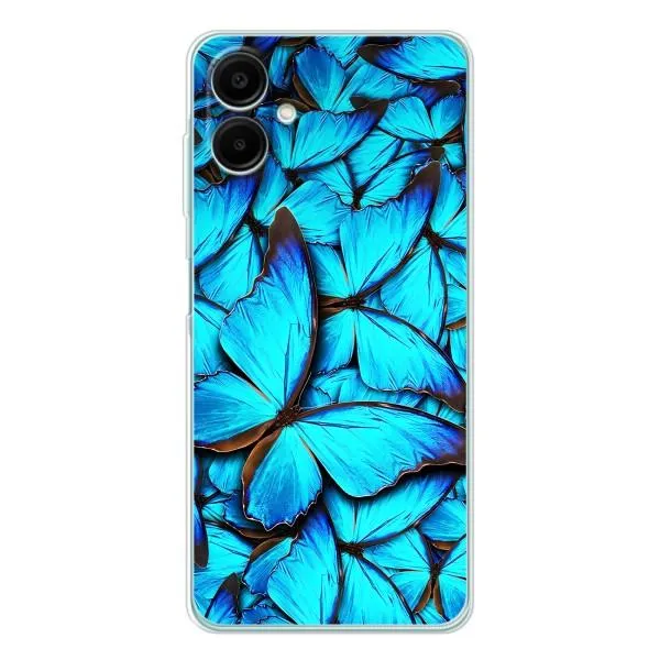 Чехол с принтом «Синие бабочки» для Samsung Galaxy A07