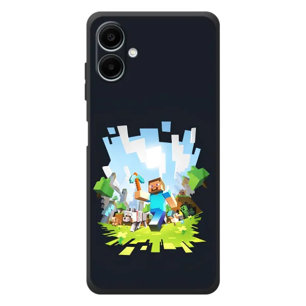 Чехол с принтом «персонажи Minecraft» для Samsung Galaxy A07s Чехол с принтом «персонажи Minecraft» для Samsung Galaxy A07s