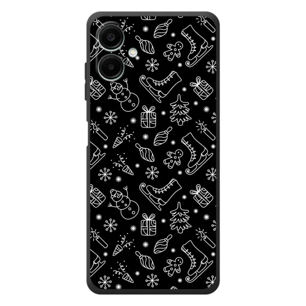 Чехол с принтом «Новогодний фон» для Samsung Galaxy A07s