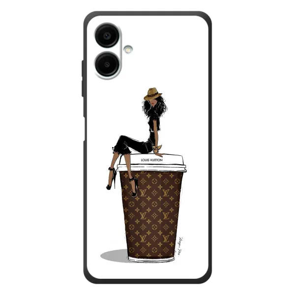 Чехол с принтом «кофе LOUIS VUITTON» для Samsung Galaxy A08