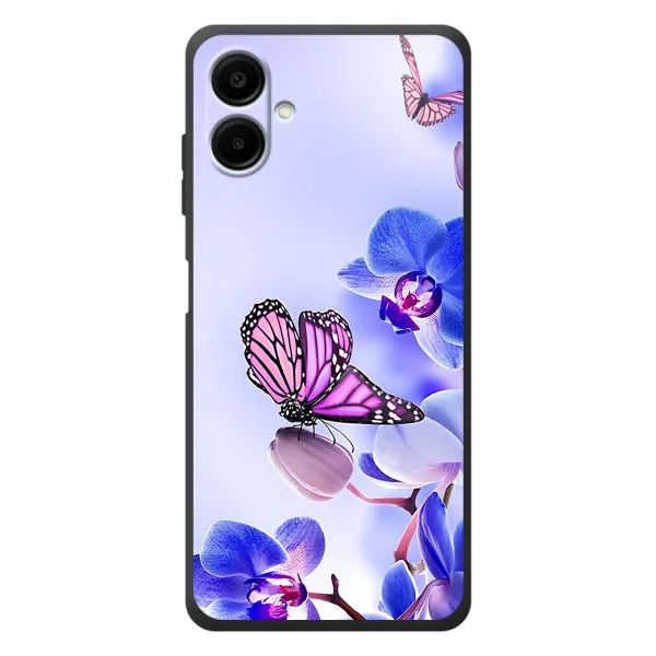 Чехол с принтом «Бабочка на цветочке» для Samsung Galaxy A08