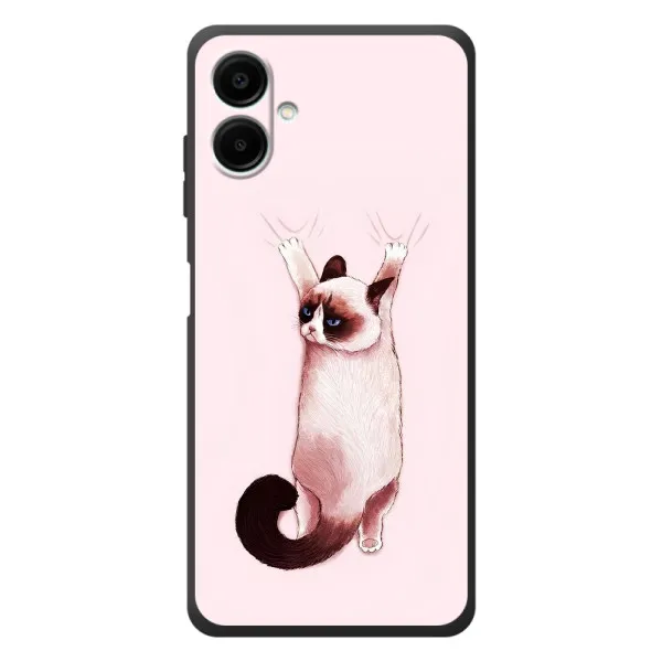 Чехол с принтом «Котик падает» для Samsung Galaxy A08 Чехол с принтом «Котик падает» для Samsung Galaxy A08