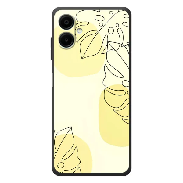 Чехол с принтом «Желтая монстера арт» для Samsung Galaxy A08