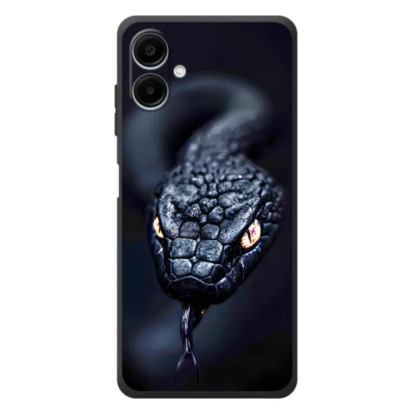 Чехол с принтом «Черная змея» для Samsung Galaxy A08