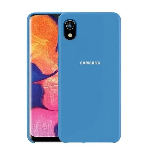 Чехол-бампер Silicone Cover для Samsung Galaxy A10 2019 — Синий — фото 1