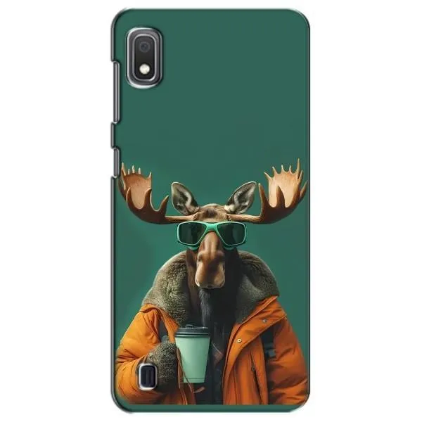 Чехол с принтом «Лось с кофе» для Samsung Galaxy A10 2019 (A105F)