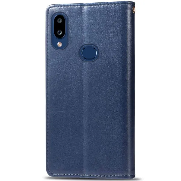 Кожаный чехол-книжка GETMAN Gallant (PU) для Samsung Galaxy A10s — Синий — фото 2