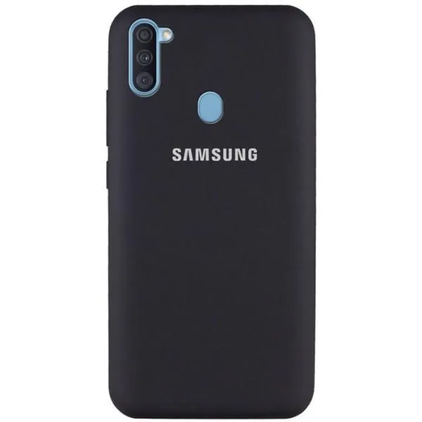 Чехол Silicone Cover Full Protective (AA) для Samsung Galaxy A11 / M11 — Черный Чехол Silicone Cover Full Protective (AA) для Samsung Galaxy A11 / M11 — Черный