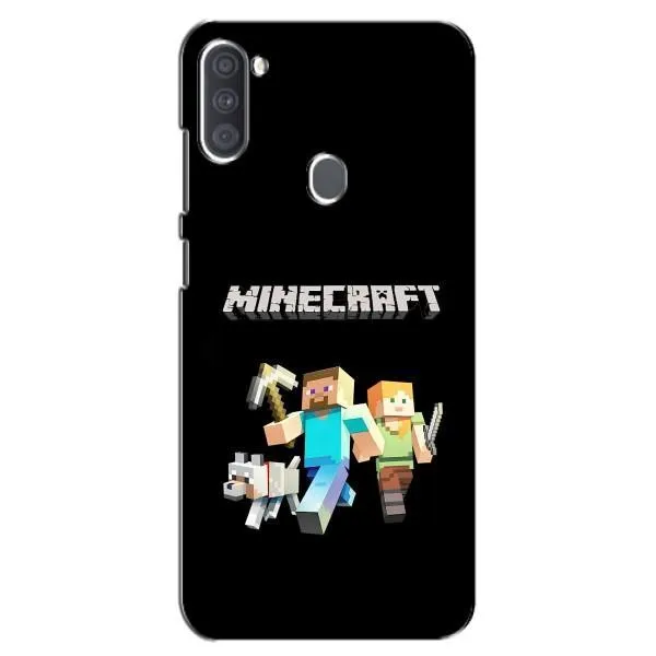 Чехол с принтом «герои Minecraft» для Samsung Galaxy A11 (A115)