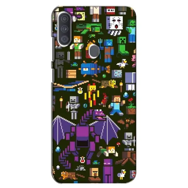Чехол с принтом «Коллаж Майнкрафт» для Samsung Galaxy A11 (A115)