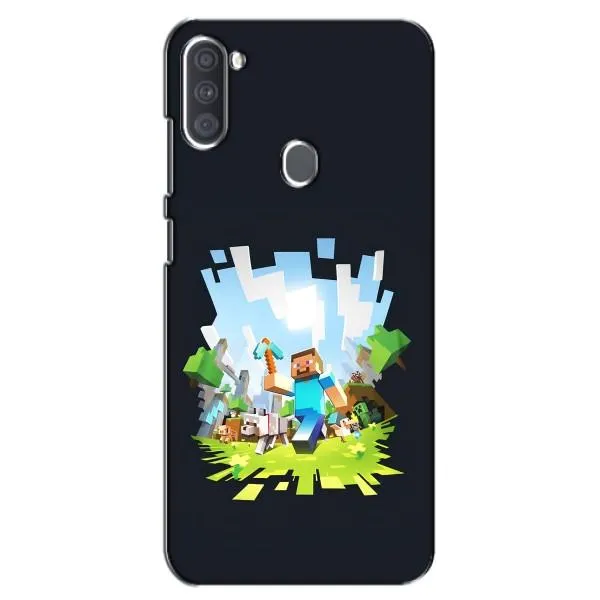 Чехол с принтом «персонажи Minecraft» для Samsung Galaxy A11 (A115)