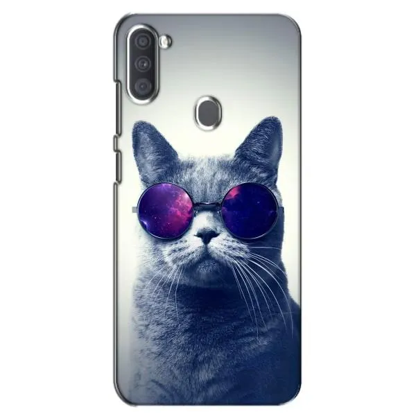 Чехол с принтом «Стильный кот» для Samsung Galaxy A11 (A115)