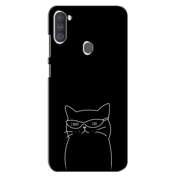Чехол с принтом «Равнодушный кот» для Samsung Galaxy A11 (A115)