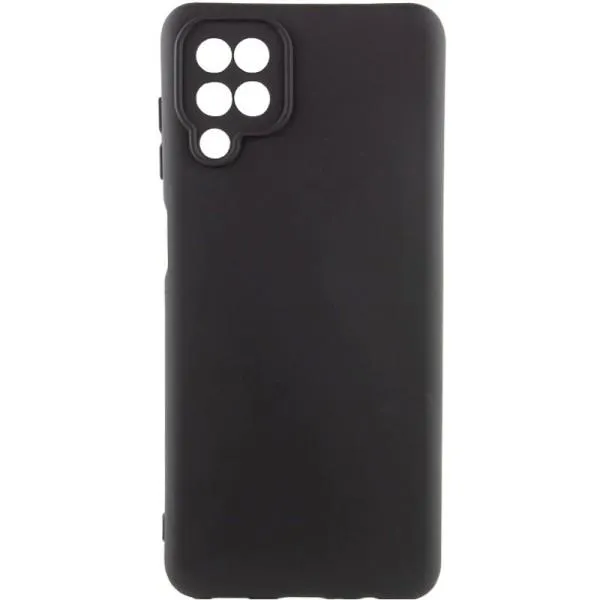 Чохол Silicone Cover Lakshmi Full Camera (AA) для Samsung Galaxy A12 — Чорний — фото 2