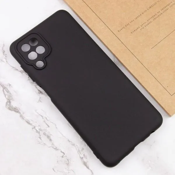 Чохол Silicone Cover Lakshmi Full Camera (AA) для Samsung Galaxy A12 — Чорний — фото 4
